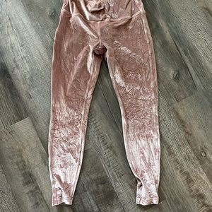 Pink Velvet lululemon joggers size 12